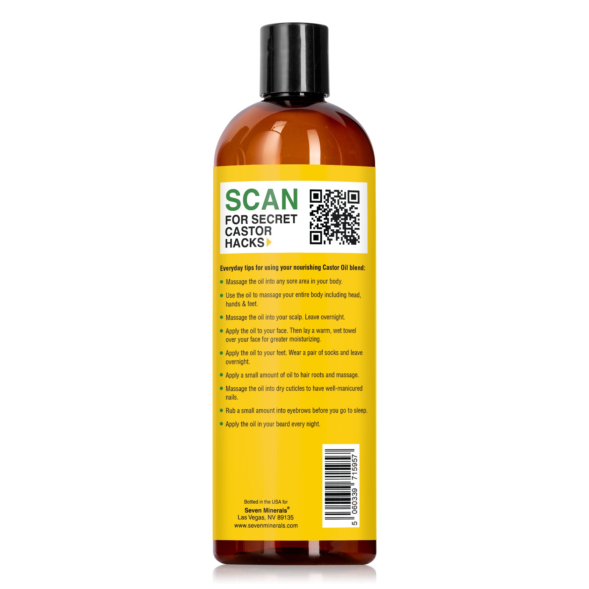 Castor Oil with Frankincense 16oz