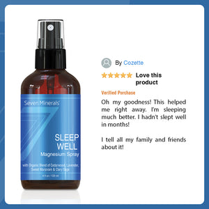 Sleep Well Magnesium Spray, 4 Oz