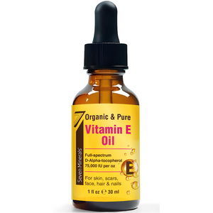 Ultra Pure Vitamin E Oil - 75,000 IU Full-Spectrum D-Alpha Tocopherol, 1 Fl Oz