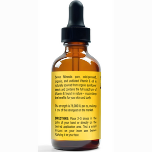 Seven Minerals Pure Vitamin E Oil 4oz