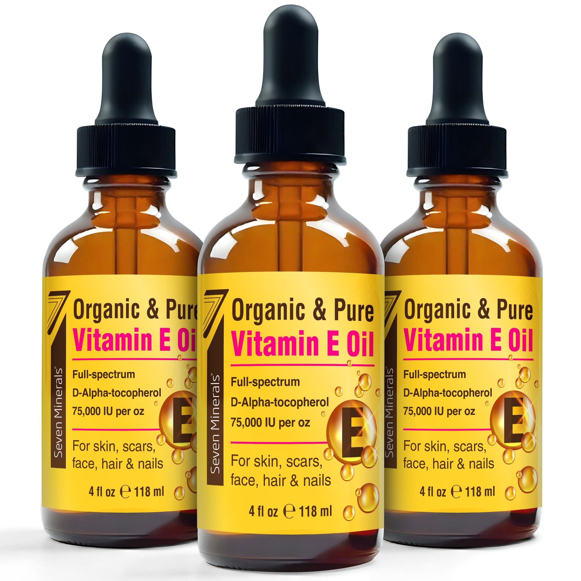 Ultra Pure Vitamin E Oil - 300,000 IU Full-Spectrum D-Alpha Tocopherol, 4 Fl Oz