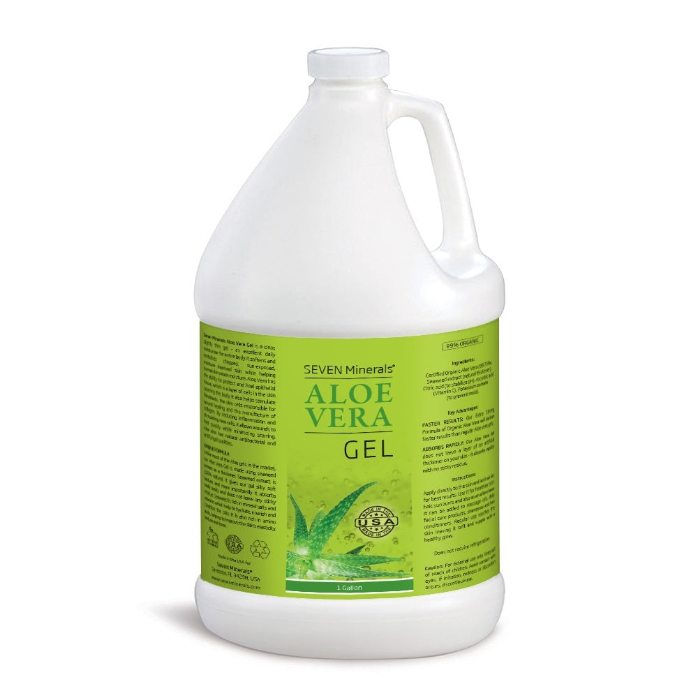 Aloe Vera GEL - 99% Organic NO XANTHAN, 12 Oz ~ Minerals
